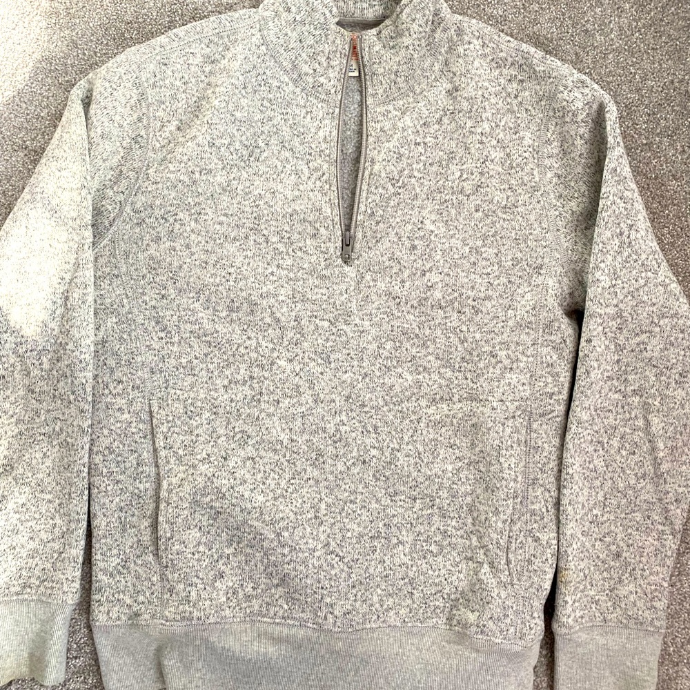 J crew quarter zip with fleece lining